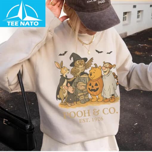 Retro Winnie The Pooh Halloween Shirt - Image 2