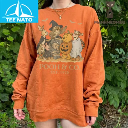 Retro Winnie The Pooh Halloween Shirt - Image 4