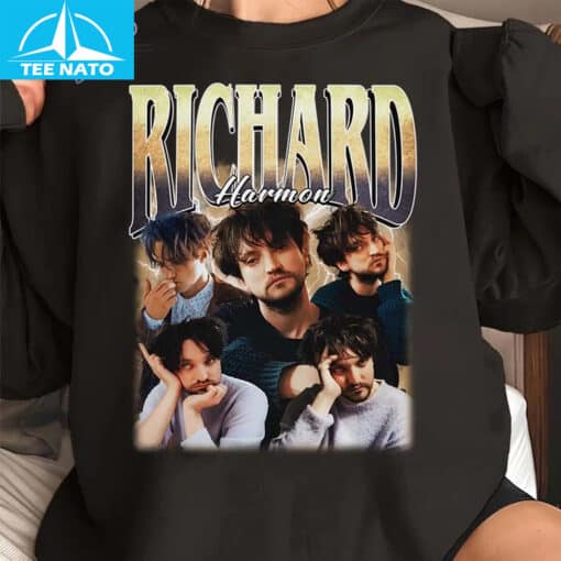 Richard Harmon Actor Vintage Style Photo Collage Shirt - Image 5
