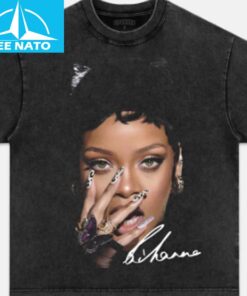 Rihanna Butterfly Rings Autograph Shirt1