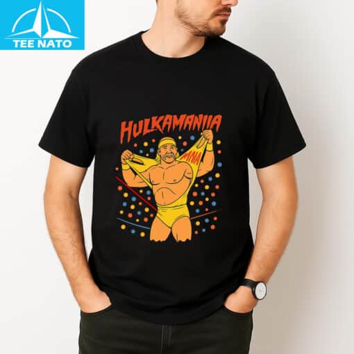 Rip Hulk Hogan 80s Retro WWE Shirt - Image 4