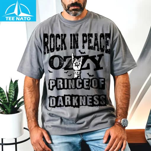 Rock In Peace Ozzy Osbourne Memorial Shirt - Image 4