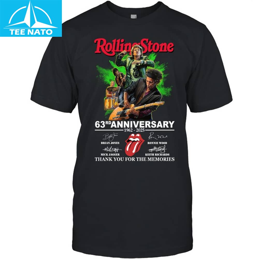 The historic Rolling Stone 63rd Anniversary Shirt.