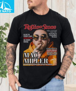 Rolling Stone Magazine Mac Miller Cover Graphic Shirt