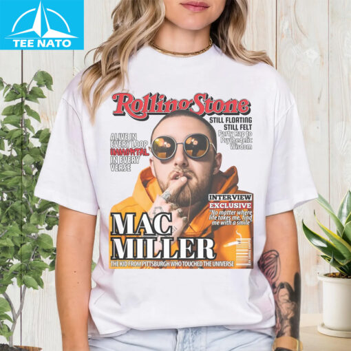 Rolling Stone Magazine Mac Miller Cover Graphic Shirt - Image 3