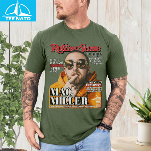Rolling Stone Magazine Mac Miller Cover Graphic Shirt - Image 4