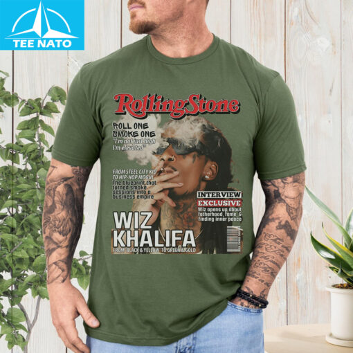 Rolling Stone Magazine Wiz Khalifa Cover Graphic Shirt - Image 4