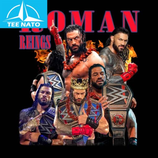 Roman Reigns WWE Professional Wrestler Collage Shirt