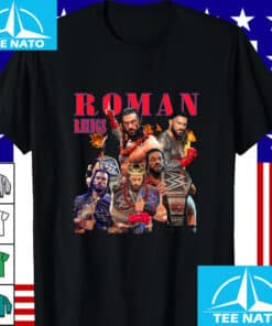 Roman Reigns WWE Professional Wrestler Collage Shirt3