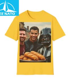 Ronaldo and Messi Soccer Sausage Rolls Fan Shirt 3