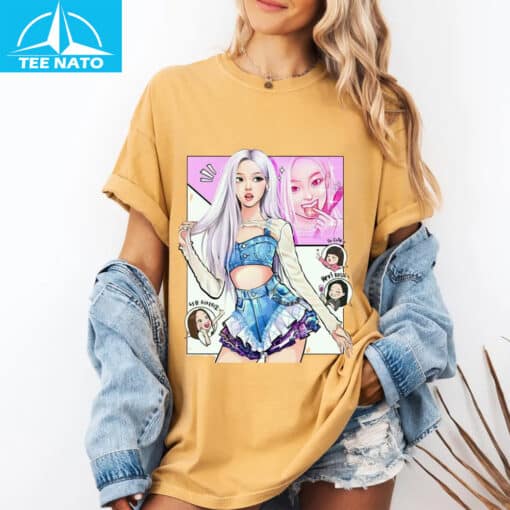Rosé Comic Fan Art Shirt - Image 8