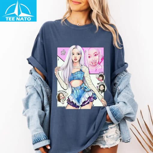 Rosé Comic Fan Art Shirt - Image 6