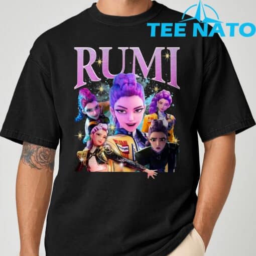 Rumi K-pop Demon Hunters Vintage 90s T-Shirt - Image 8