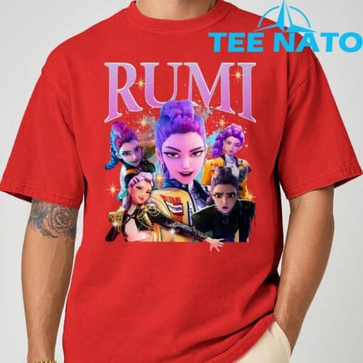 Rumi K-pop Demon Hunters Vintage 90s T-Shirt - Image 2