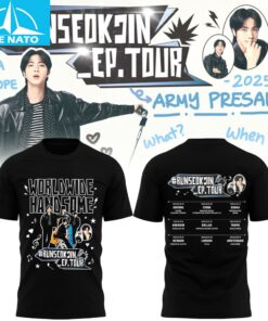 Run Seokjin EP Tour 2025 Run Jin BTS The First Tour T-Shirt