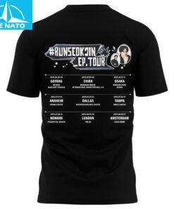 Run Seokjin EP Tour 2025 Run Jin BTS The First Tour T Shirt3