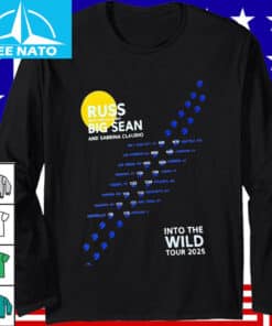 Russ Big Sean Sabrina Claudio Into The Wild Tour 2025 Shirt1