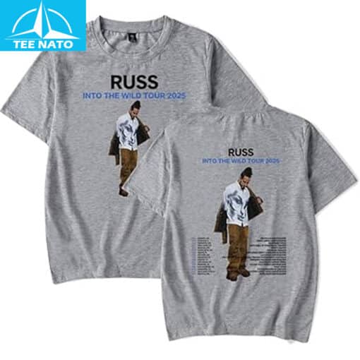 Russ Into The Wild Tour 2025  Shirt - Image 3
