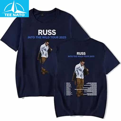 Russ Into The Wild Tour 2025  Shirt - Image 4
