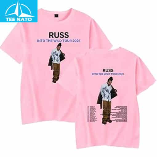 Russ Into The Wild Tour 2025  Shirt - Image 5