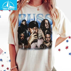 Russ Rapper Album Tour 2025 Vintage Bootleg Music Shirt 14 Russ Rapper Album Tour 2025 Vintage Bootleg Music Shirt