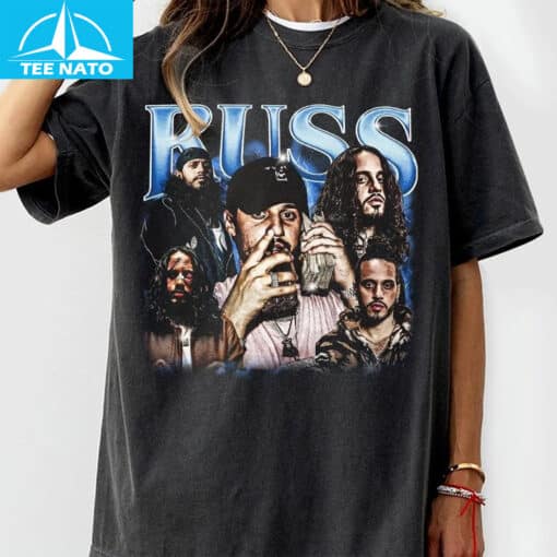 Russ Rapper Album Tour 2025 Vintage Bootleg Music Shirt - Image 4