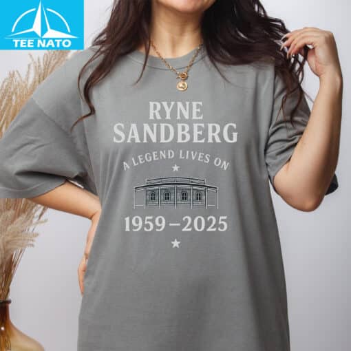Ryne Sandberg 1959‑2025 Tribute Shirt - Image 3