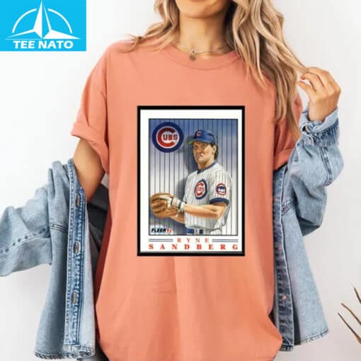 Ryne Sandberg Baseball Card Shirt - Image 8