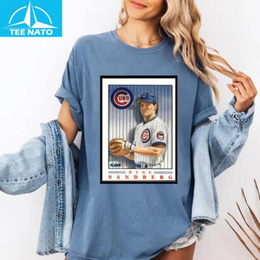 Ryne Sandberg Baseball Card Shirt - Image 4