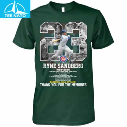 Ryne Sandberg Baseball Hall of Fame Chicago Cubs 1959-2025 Shirt - Image 5