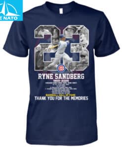 Ryne Sandberg Baseball Hall of Fame Chicago Cubs 1959 2025 Shirt3