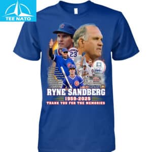 Ryne Sandberg Chicago Cubs 1959 2025 Baseball Memories TShirt2
