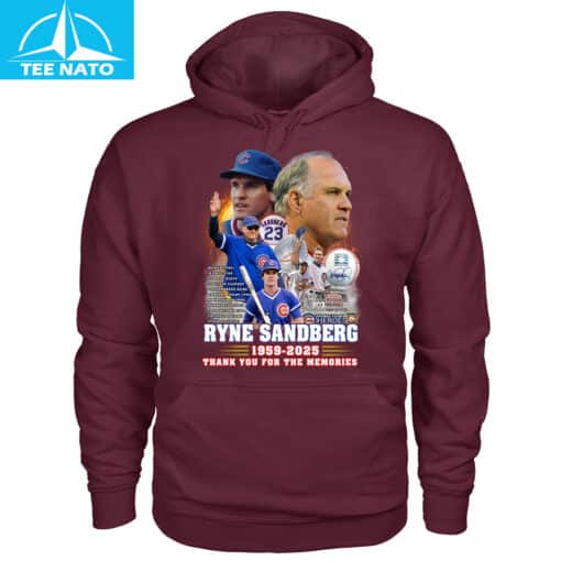 Ryne Sandberg Chicago Cubs 1959-2025 Baseball Memories TShirt - Image 9