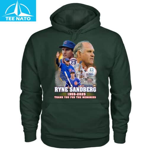 Ryne Sandberg Chicago Cubs 1959-2025 Baseball Memories TShirt - Image 8