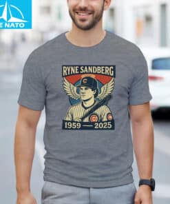 Ryne Sandberg Cubs Legend 1959–2025 Memorial Shirt3