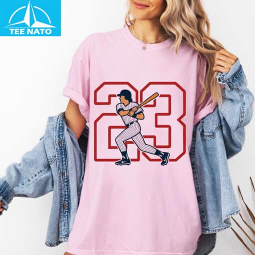 Ryne Sandberg Number 23 Baseball Shirt - Image 4