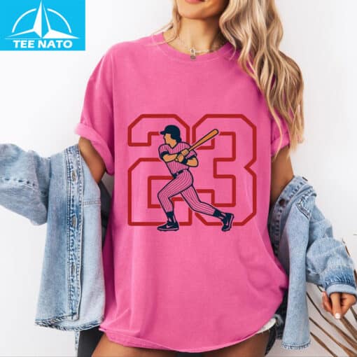 Ryne Sandberg Number 23 Baseball Shirt - Image 3