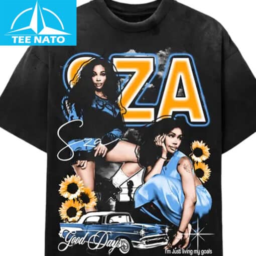 SZA Good Days I'm Just Living My Goals R&B Music Shirt - Image 3