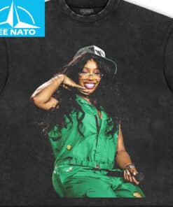 SZA Green Jumpsuit Concert1