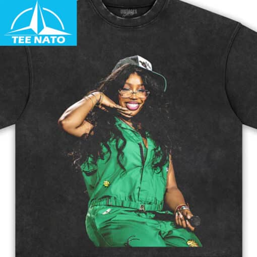 SZA Green Jumpsuit Concert - Image 4