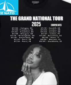 SZA The Grand National Tour 2025 Europe Dates Graphic Shirt