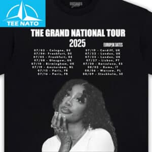 SZA The Grand National Tour 2025 Europe Dates Graphic Shirt 12 SZA The Grand National Tour 2025 Europe Dates Graphic Shirt
