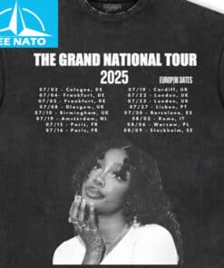 SZA The Grand National Tour 2025 Europe Dates Graphic Shirt3