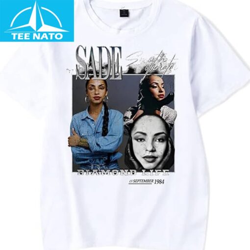 Sade Adu Diamond Life Album 1984 T-Shirt - Image 2