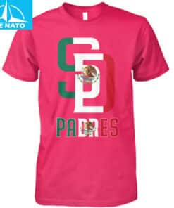 San Diego Padres Mexico Flag Graphic Shirt2