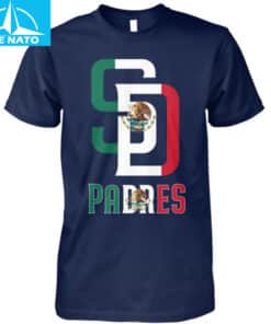 San Diego Padres Mexico Flag Graphic Shirt3