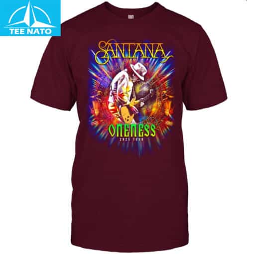 Santana Oneness 2025 Tour Dates Shirt - Image 4