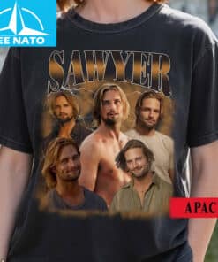 Sawyer Lost TV Series Vintage Style Character Shirt3