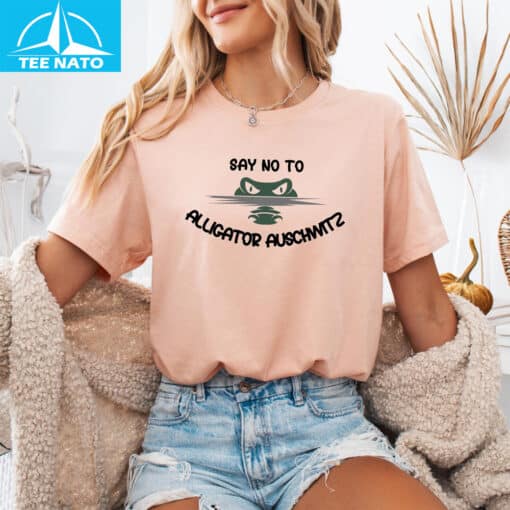Say No To Alligator Auschwitz Shirt - Image 5