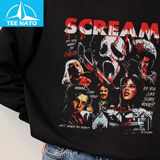 Scream Horror Movie Graphic Shirt - Image 3